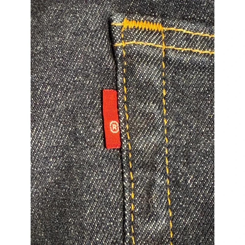 Levis 505 Regular‎ Fit Jeans Mens 36x30 Dark Wash Indigo Straight Leg 00505-2378